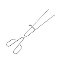 Sauvic Pinzas para carne de acero inoxidable con tope para barbacoa/cocina 45cm