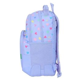 Mochila Safta Doble Con Cantoneras Adaptable A Carro Benetton Lila 420x320x150 mm Mochila Safta Doble Con Cantoneras Adaptable A Carro Benetton Lila 420x320x150 mm