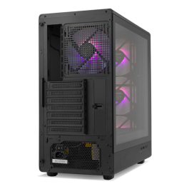 NOX Caja Semitorre Hummer AERO NXHUMMERAEROBK ATX ARGB con Ventana y USB Type-C Negra