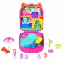 Mattel JCB17 Polly Pocket - Juego de Viaje con Accesorios - Vacaciones al Sol