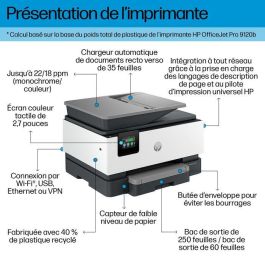 HP Impresora Multifunción OfficeJet Pro 9120b a Color - Escanear, Copiar, Fax - Para Oficinas Distribuidas y Fuerza Laboral Híbrida