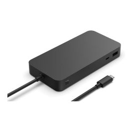 Microsoft Thunderbolt 4 Dock con Puertos Thunderbolt 4, USB-C y RJ-45, Negro, 165W