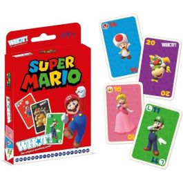 Winning Moves Juego de Cartas Super Mario - WIN1691626259318 - Divertido juego para toda la familia con los colores de Super Mario