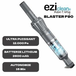 Eziclean EZI1741271919194 Aspiradora de mano Blaster F90, 12000 Pa, 90 W, 15 min autonomía, 0,1 L, Negro