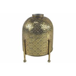 DKD Home Decor Portavelas Oriental Metal y Cristal Dorado 19 x 24.5 x 19 cm Precio: 24.58999994. SKU: B1JCTRPCAM