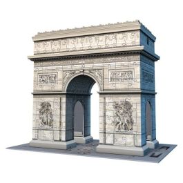 Ravensburger Puzzle 3D Arc de Triomphe 216 Piezas – Rompecabezas de Construcción de Monumentos Famosos de París para Niños y Adultos a partir de 10 Años