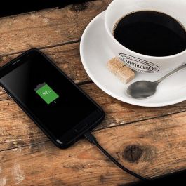 Veho Cable USB A a Micro USB Pebble 0.2m Negro para Carga Universal Portátil Power Bank, Smartwatches, GPS, E-Cigarettes. Tacton Duradero.