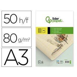 Bloc Papel Milimetrado Liderpapel Encolado 297x420 mm 50 Hojas 80 gr-M2 Precio: 7.49999952. SKU: B1HXG47VVT