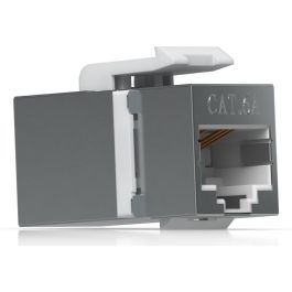Ubiquiti Acoplador Keystone Cat6A Pass-through para Cables Ethernet Pre-terminados, Conector de Acero Inoxidable - Pack de 12