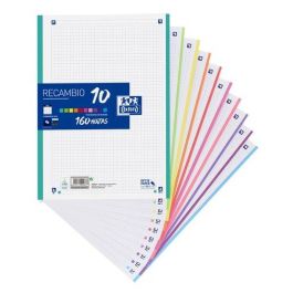 Oxford Recambio 160 hojas A4 OPTIKPAPER+ Cuadro 5mm 4 Taladros con Banda de 10 Colores Precio: 7.79000057. SKU: B1FRDNR6AV