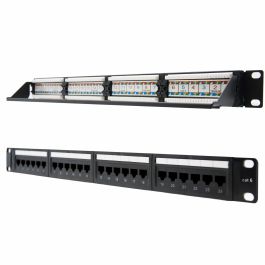 Nanocable 10.21.3124 Patch Panel de 24 Puertos RJ45 UTP Cat.6 1U 19'' Dual IDC Negro Nanocable 10.21.3124 Patch Panel de 24 Puertos RJ45 UTP Cat.6 1U 19'' Dual IDC Negro