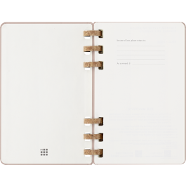 Moleskine DHSPP2912MWH3Y26 Agenda 2026 Tapa Dura 12 Meses Espiral L 13 x 21 cm Almendra