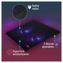 Soporte Refrigerante NGS Cooler Jetstand para Portátiles hasta 15.6"/ Iluminación LED Soporte Refrigerante NGS Cooler Jetstand para Portátiles hasta 15.6"/ Iluminación LED