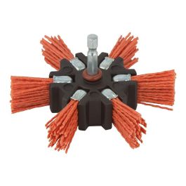 Wolfcraft Cepillo de Abanico de Alambre de Nylon Ø100 x 20 mm, Agresivo, para Taladro con Vástago Hexagonal 1/4", Ref. 1512000 Precio: 9.68999944. SKU: S7917583