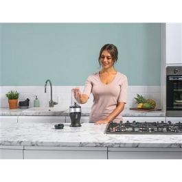 Ninja QB3001EUS Batidora de Vaso Individual para Smoothies 700W con 2 Vasos y Tapas de Viaje