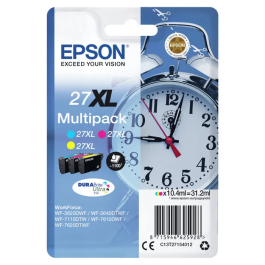 Epson Cartucho 27XL Cian, Magenta y Amarillo - 3x10.4ml - 100 Páginas