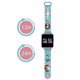 Lexibook LEX3380743108544 Reloj LED Conectado Gabby y la Casa Mágica con Pulsera Ajustable