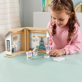 Fisher-Price JGR81 Casa De Muñecas De Madera Portátil Para Niños +3 Años