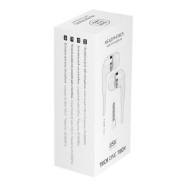 Auriculares bsk jack con micrófono, blanco Auriculares bsk jack con micrófono, blanco