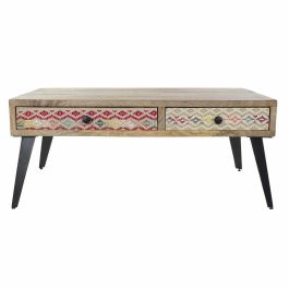 Mesa Centro Colonial DKD Home Decor Marron Negro 70 x 46 x 110 cm