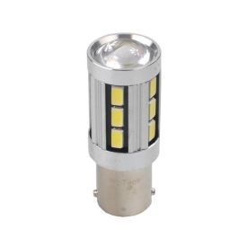 M-Tech MTECLB355W Blister 2x Bombillas LED Retrofit Premium BA15S 18xSMD5730 Canbus Blanco Frío para Coche 12V 520lm M-Tech MTECLB355W Blister 2x Bombillas LED Retrofit Premium BA15S 18xSMD5730 Canbus Blanco Frío para Coche 12V 520lm
