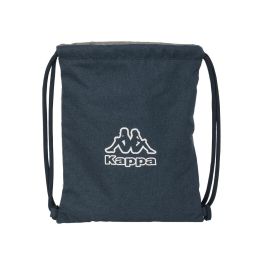 Bolsa Mochila con Cuerdas Kappa Dark navy Gris Azul marino 35 x 40 x 1 cm