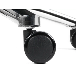 Q-connect Silla de Dirección Ravenna Malla Base Metálica Negro Altura Máx 1300mm Ruedas Premium