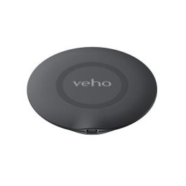 Veho DS-6 Pad de Carga Inalámbrica Qi Súper Delgado y Elegante 15W para Carga Rápida de Todos los Smartphones
