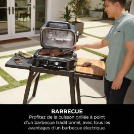 Barbacoa Eléctrica Ninja Woodfire XL con Ahumador y Freidora de Aire - 7 Funciones, App ProConnect, 10 Hamburguesas - Ref. BBK XL ELECT Barbacoa Eléctrica Ninja Woodfire XL con Ahumador y Freidora de Aire - 7 Funciones, App ProConnect, 10 Hamburguesas - Ref. BBK XL ELECT