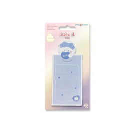 Imaginovo Bloc notas adhesivas conejito azul 20 hojas 85x164 mm