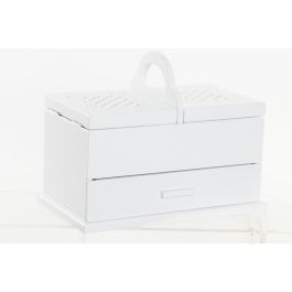 Joyero Romantico DKD Home Decor Blanco Lila 17 x 24 x 30 cm (2 Unidades)