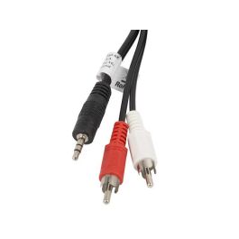 Lanberg Cable Estereo Mini Jack 3.5 mm a RCA (Chinch) 2x, 5 m, Negro Precio: 4.49999968. SKU: B18K446G39