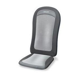 Beurer MG-206 Funda de Asiento de Masaje Shiatsu con Función Calor, 2 Niveles de Intensidad, 3 Zonas de Masaje, Color Negro