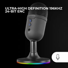 Mars Gaming MMIC-CX Micrófono USB de Estudio Alta Definición 196kHz/24 bits Cancelación Ruido Streaming Gaming Podcasting ARGB Flow