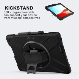 eSTUFF Funda Austin Defender para Microsoft Surface Pro X, Antigolpes con Correa y Soporte 360°, Color Negra