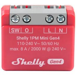 Shelly 1PM Mini Gen4 Relé Interruptor Inteligente WLAN BT Matter Zigbee con Medición de Potencia 8A 1 Canal Montaje Empotrado Precio: 33.4999995. SKU: B18YHLPGCV