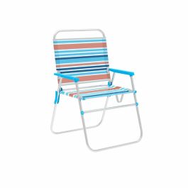 Marbueno Silla Plegable Aluminio Rayas Naranjas y Azules Playa y Piscina 52X56X80 cm 10462 Precio: 33.68999975. SKU: B1E927M6PG