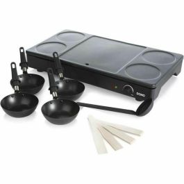 Domo DO8712W Gourmet-Set - Raclette 3 en 1 para 4 personas, 1000W Precio: 54.49999962. SKU: B1HERCWNYT