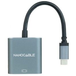 Nanocable 10.16.4101-G Conversor USB-C Macho a VGA Hembra, 10 cm, Gris Aluminio, 1920x1200p, para Macbook Pro/Chromebook Nanocable 10.16.4101-G Conversor USB-C Macho a VGA Hembra, 10 cm, Gris Aluminio, 1920x1200p, para Macbook Pro/Chromebook