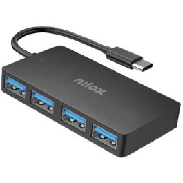 Nilox Hub USB-C 4 Puertos USB 3.2 5 Gbps Aluminio Negro Precio: 8.99079489. SKU: B163BFVTG2