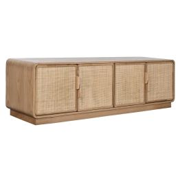 Mueble de TV Home ESPRIT Natural Ratán Roble 157 x 40 x 46 cm Mueble de TV Home ESPRIT Natural Ratán Roble 157 x 40 x 46 cm