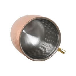 DKD Home Decor Mug Loft Cobrizo Dorado Set de 2 480ml Acero Inoxidable