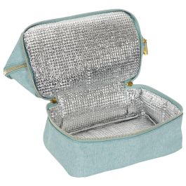 Cook Concept Bolsa Térmica 2 Compartimentos Coup De Fraiche Poliester Gris/Verde Agua