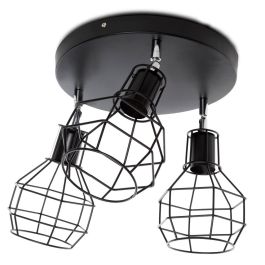 HO-APL-GU10-016 Foco de Techo Orientable Gabbia Uno para LED GU10 Aluminio Iluminación Interior Tiendas y Hogar
