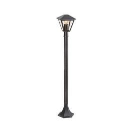 RABALUX RAB-7150 Báliza Exterior Paravento Lámpara de Pie para Jardín IP44 1xE27 40W Negro Aluminio Estilo Clásico
