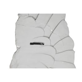 DKD Home Decor Panel Decorativo Neoclásico para Pared en Resina Color Gris con Diseño de Alas - Dimensiones 105 x 62 x 8 cm