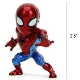 Simba.Dickie.Group SMO4006333088162 Figura Marvel Spiderman Metal 6cm Set 4 Piezas A Partir de 8 Años