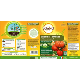 Solabiol SOTOMY15 Fertilizante de Tomate y Frutas Vegetales - 1.5 Kg