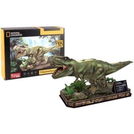 Puzzle 3D - T-Rex - Juego de construcción - EXPLORA - Dinosaurio - 52 piezas - A partir de 8 años