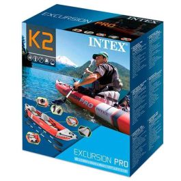 Intex Kayak Excursion Pro 384x94x46 cm Incluye Remos Aluminio y Bomba
